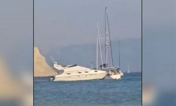 Σύγκρουση τριών σκαφών ανοιχτά της Κέρκυρας: Κολυμβητές μάρτυρες του ναυτικού ατυχήματος