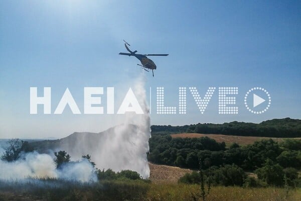 Φωτιά τώρα στην Ηλεία