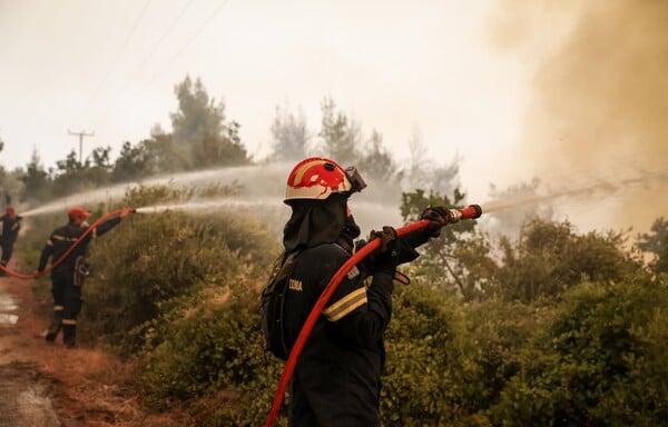 Φωτιά τώρα στην Καστοριά - Καίει δάσος στο Μακροχώρι