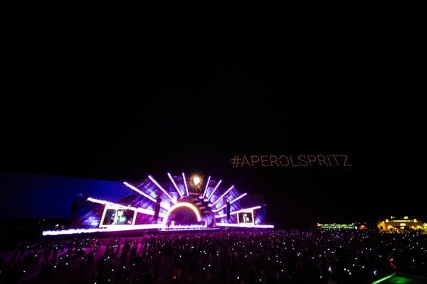 Το Aperol απογείωσε το Primer Music Festival 2025 με ένα μοναδικό drone show