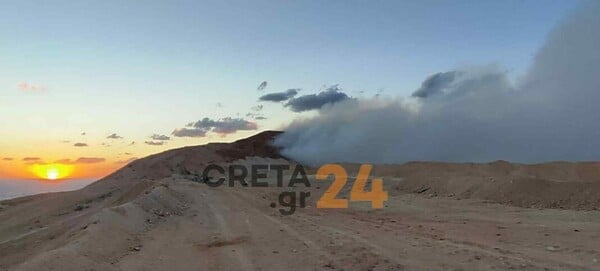 Χανιά: Μαίνεται η φωτιά που ξέσπασε την Πέμπτη κοντά σε εργοστάσιο ανακύκλωσης
