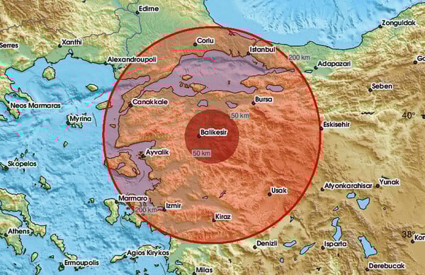 Σεισμός 4,5 Ρίχτερ στην Τουρκία