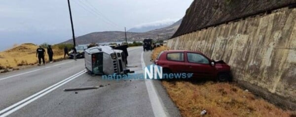 Θανατηφόρο τροχαίο στο Γαλαξίδι – Δύο νεκροί μετά από πλαγιομετωπική σύγκρουση