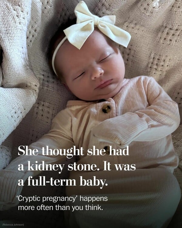 Νέα ιστορία κρυπτικής εγκυμοσύνης στις ΗΠΑ: Νόμιζε ότι είχε πέτρα στα νεφρά αλλά γεννούσε την κόρη της