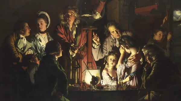 «An Experiment on a Bird in the Air Pump»: Ο αμφιλεγόμενα πρωτοποριακός πίνακας του Τζόζεφ Ράιτ