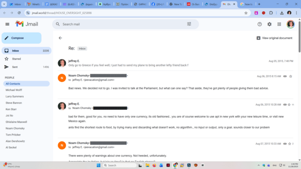 Οι διανοούμενοι που «κανονικοποίησαν» τον Έπσταϊν και οι διάλογοι με τον Τσόμσκι 