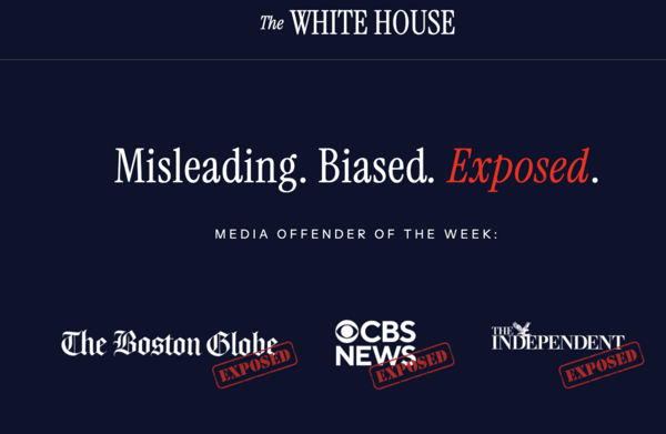 ΗΠΑ: Ο Λευκός Οίκος δημοσιεύει «μαύρη λίστα» ΜΜΕ και «μεροληπτικών» δημοσιογράφων 