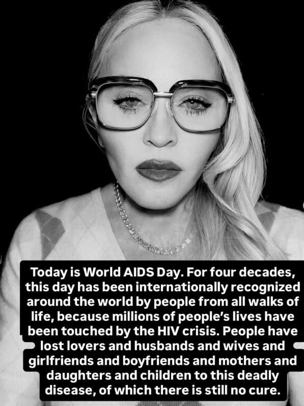 Το μήνυμα της Madonna για την Παγκόσμια Ημέρα AIDS με αιχμές κατά του Τραμπ