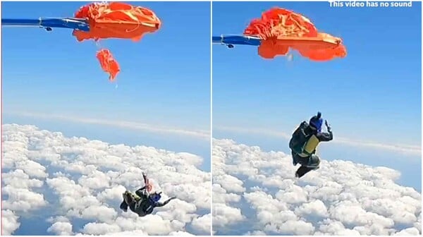 Αλεξιπτωτιστής μπλέχτηκε στο φτερό αεροπλάνου την ώρα του άλματος