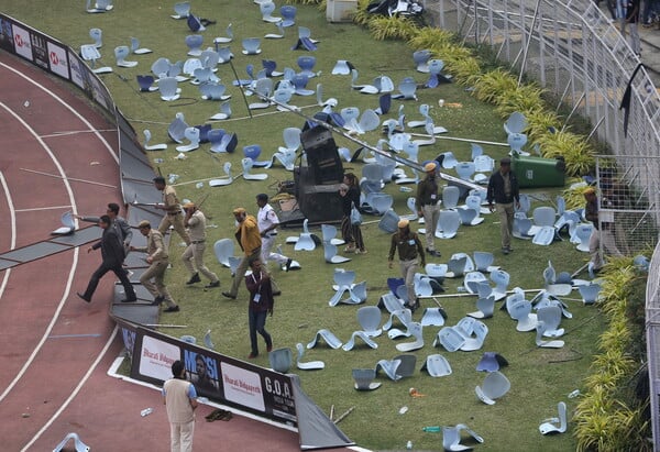 Σπρωξίματα, αμηχανία και χάος: Πώς εξελίχθηκε η εμφάνιση του Μέσι στην Ινδία