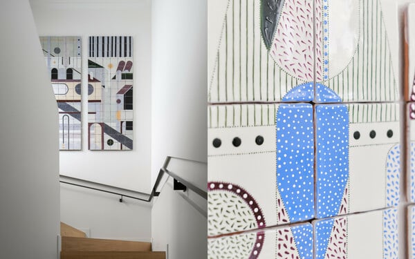 Η Μυρσίνη Αλεξανδρίδη ζωγραφίζει πλακάκια και δημιουργεί έργα τέχνης