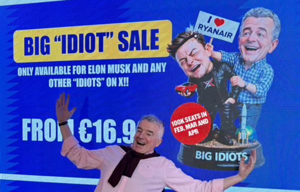 Ο CEO της Ryanair «τα βάζει» με τον Έλον Μασκ, ο οποίος σκέφτεται να αγοράσει την αεροπορική εταιρεία