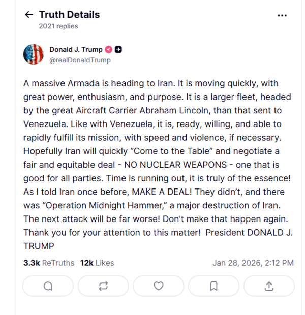 Ενισχύεται το ενδεχόμενο πολέμου ΗΠΑ και Ιράν - Ο Τραμπ δεν αποκλείει τη χρήση βίας