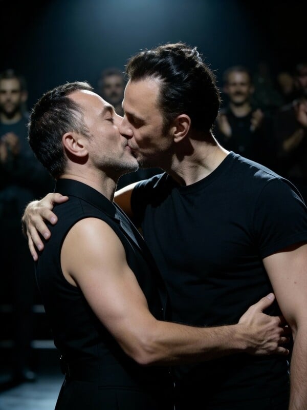 Το AI φιλί του Δημήτρη Παπαϊωάννου και του Θεόδωρου Κουρεντζή που έκανε την ομοφοβική Ελλάδα να αποκαλυφθεί