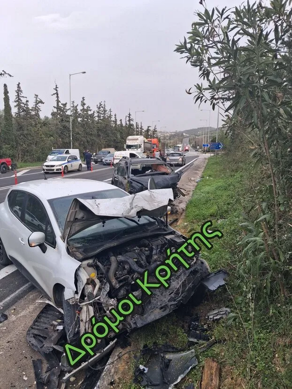 Τροχαίο στα Χανιά: Μία νεκρή και τρεις τραυματίες στον ΒΟΑΚ