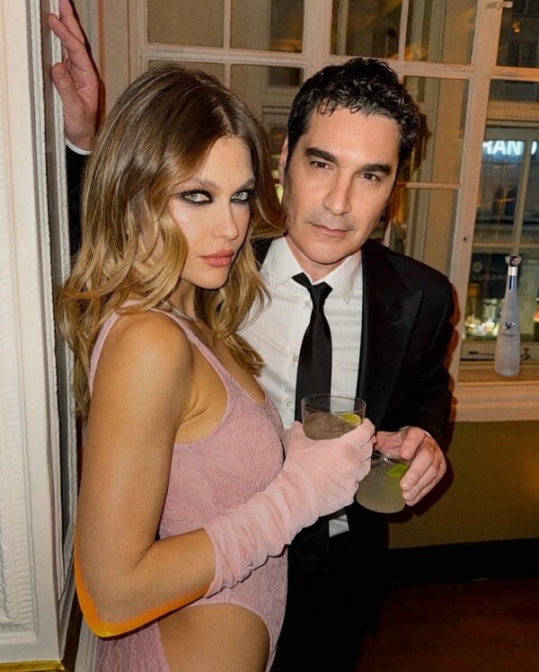 ΚΛΕΛΙΑ ΑΝΔΡΙΟΛΑΤΟΥ ΧΡΙΣΤΟΦΟΡΟΣ ΠΑΠΑΚΑΛΙΑΤΗΣ VOGUE AFTER PARTY BAFTA 2026