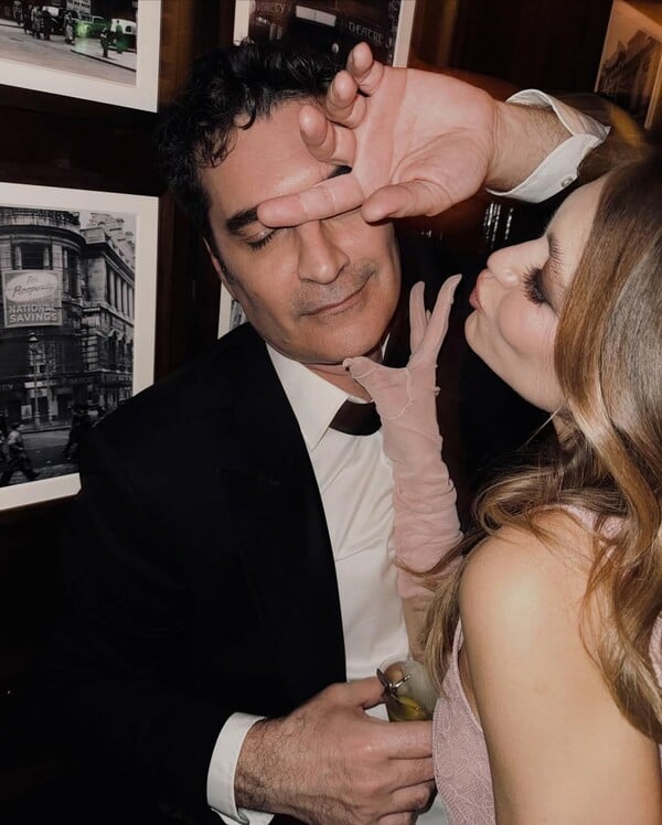 ΚΛΕΛΙΑ ΑΝΔΡΙΟΛΑΤΟΥ ΧΡΙΣΤΟΦΟΡΟΣ ΠΑΠΑΚΑΛΙΑΤΗΣ VOGUE AFTER PARTY BAFTA 2026