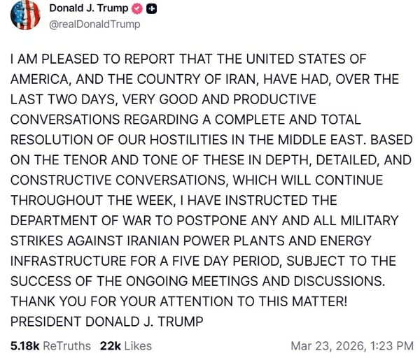 ΝΤΟΝΑΛΝΤ ΤΡΑΜΠ ΙΡΑΝ ΑΝΑΡΤΗΣΗ