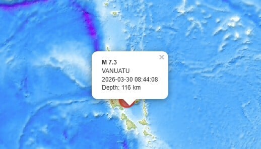 ΣΕΙΣΜΟΣ ΤΩΡΑ ΒΑΝΟΥΑΤΟΥ