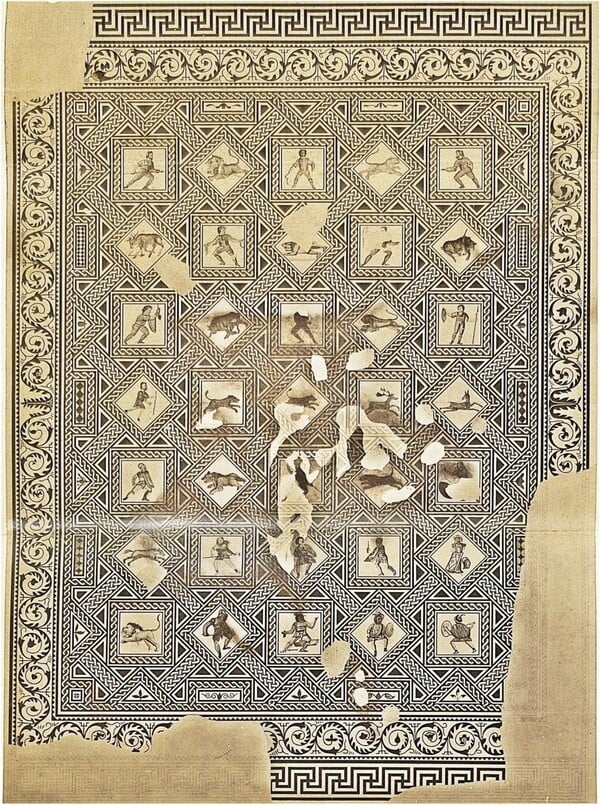 Η γυναίκα απέναντι στο θηρίο: νέα μελέτη ξαναδιαβάζει χαμένο ρωμαϊκό μωσαϊκό