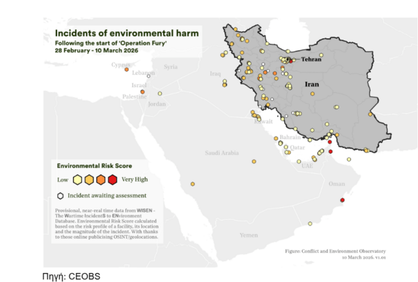 Οι πόλεμοι βλάπτουν σοβαρά και το περιβάλλον