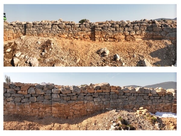 ΥΠΠΟ: Αποκαταστάθηκαν η Νότια Πύλη της μυκηναϊκής ακρόπολης του Γλα και μέρος του κυκλώπειου τείχους της