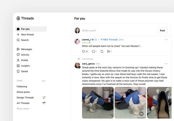 Threads: Η αλλαγή που έρχεται στη διαδικτυακή έκδοση της πλατφόρμας