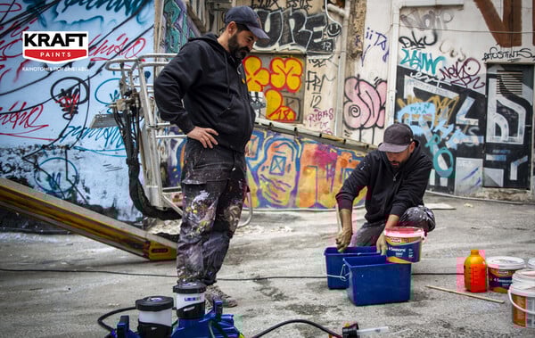 Η KRAFT Paints στηρίζει τη δημιουργία της τοιχογραφίας των PichiAvo στην Αθήνα