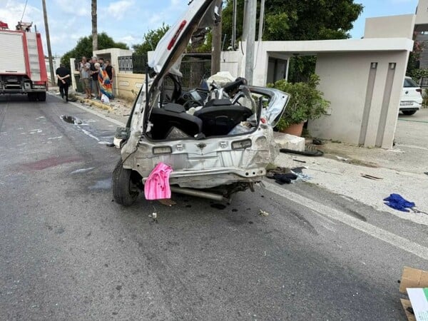 Ρόδος: Τροχαίο δυστύχημα με δύο νεκρές γυναίκες - Διαλύθηκε το ένα ΙΧ
