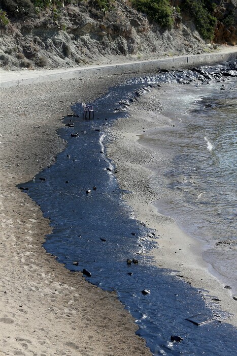 «Μαύρισαν» οι παραλίες στη Σαλαμίνα - Η οικολογική καταστροφή στο Σαρωνικό μέσα από συγκλονιστικές εικόνες και βίντεο