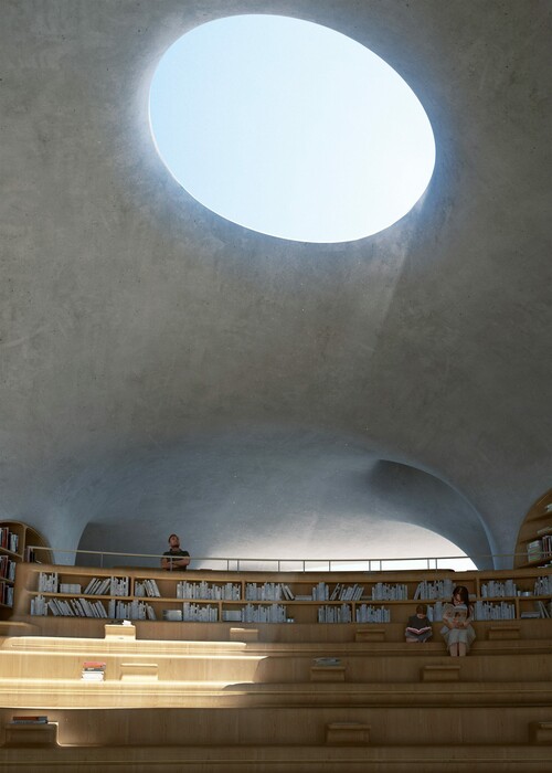 Μια βιβλιοθήκη που θυμίζει σκουληκότρυπα