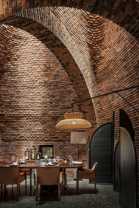 Ένα κινεζικό εστιατόριο υψηλής αρχιτεκτονικής έμπνευσης
