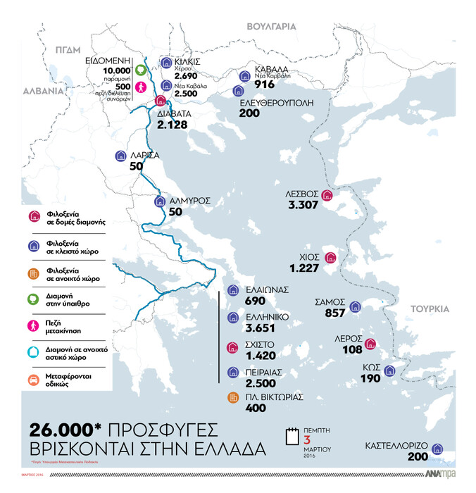 Πόσοι πρόσφυγες και μετανάστες είναι σήμερα στην Ελλάδα και πού βρίσκονται