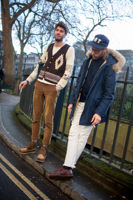 Street style στο χειμωνιάτικο Λονδίνο - Αγόρια και άντρες δίνουν μαθήματα στιλ και εντυπωσιασμού
