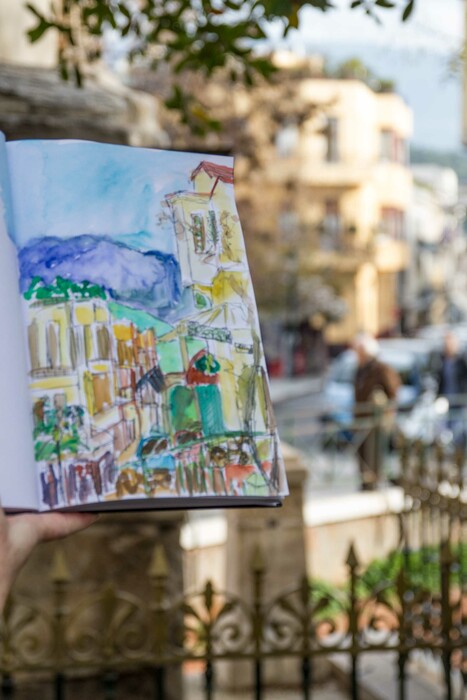 Σκιτσάροντας στο κέντρο της Αθήνας με τους «Urban Sketchers Athens»