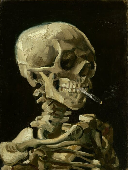 van gogh skull