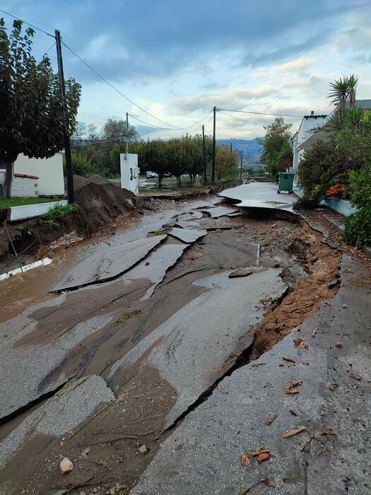 Βόρεια Εύβοια: Εικόνες καταστροφής από το πέρασμα της κακοκαιρίας