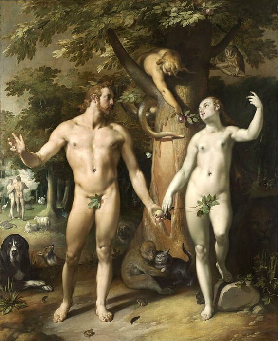 Cornelis van Haarlem, Αδάμ και Εύα, 1592.