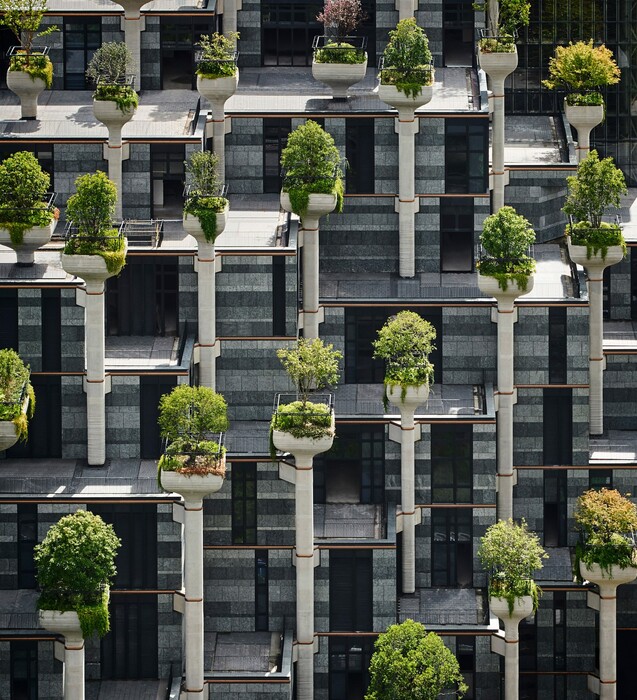1.000 Trees: Οι κρεμαστοί κήποι της Σαγκάης ξεφυτρώνουν μέσα από τα κτήρια