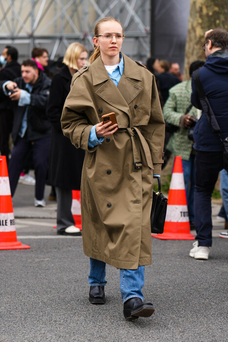 oversized trenchcoat