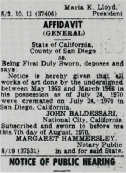 Η τέχνη του John Baldessari - 15 «βιαστικές» αλήθειες