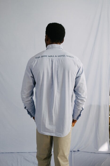 This was a sheet: Όταν τα λινά των ξενοδοχείων γίνονται uniforms & amenities με πράσινο αποτύπωμα