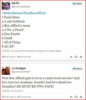 Τα 50+ πιο αστεία tweet σχετικά με την επιλογή του Ben Affleck στο ρόλο του Batman