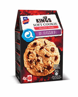 4 out of the box γεύσεις Aλλατίνη King Soft Cookies για όσους αγαπούν τη σοκολάτα