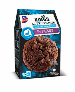 4 out of the box γεύσεις Aλλατίνη King Soft Cookies για όσους αγαπούν τη σοκολάτα