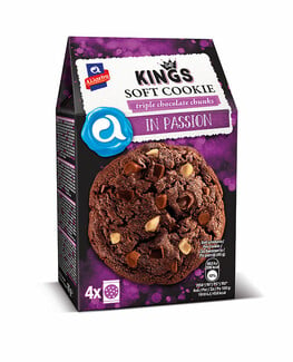 4 out of the box γεύσεις Aλλατίνη King Soft Cookies για όσους αγαπούν τη σοκολάτα