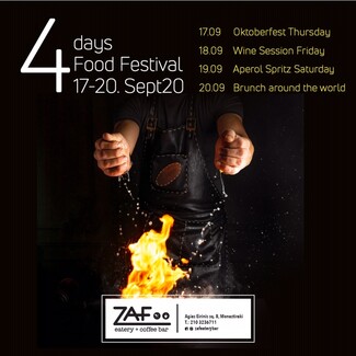 Τετραήμερο food festival στο Zaf στην Αγίας Ειρήνης