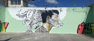Μεγάλο συμμετοχικό Mural από τον SAME84 στις φυλακές Κασσαβέτειας