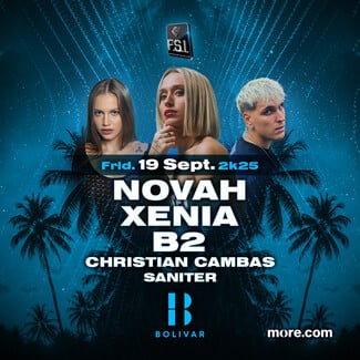 Ο Σεπτέμβρης στο Bolivar είναι γεμάτος ρυθμό: Novah I Xenia I B2 & The Dancemasters w/ Michael Tsaousopoulos