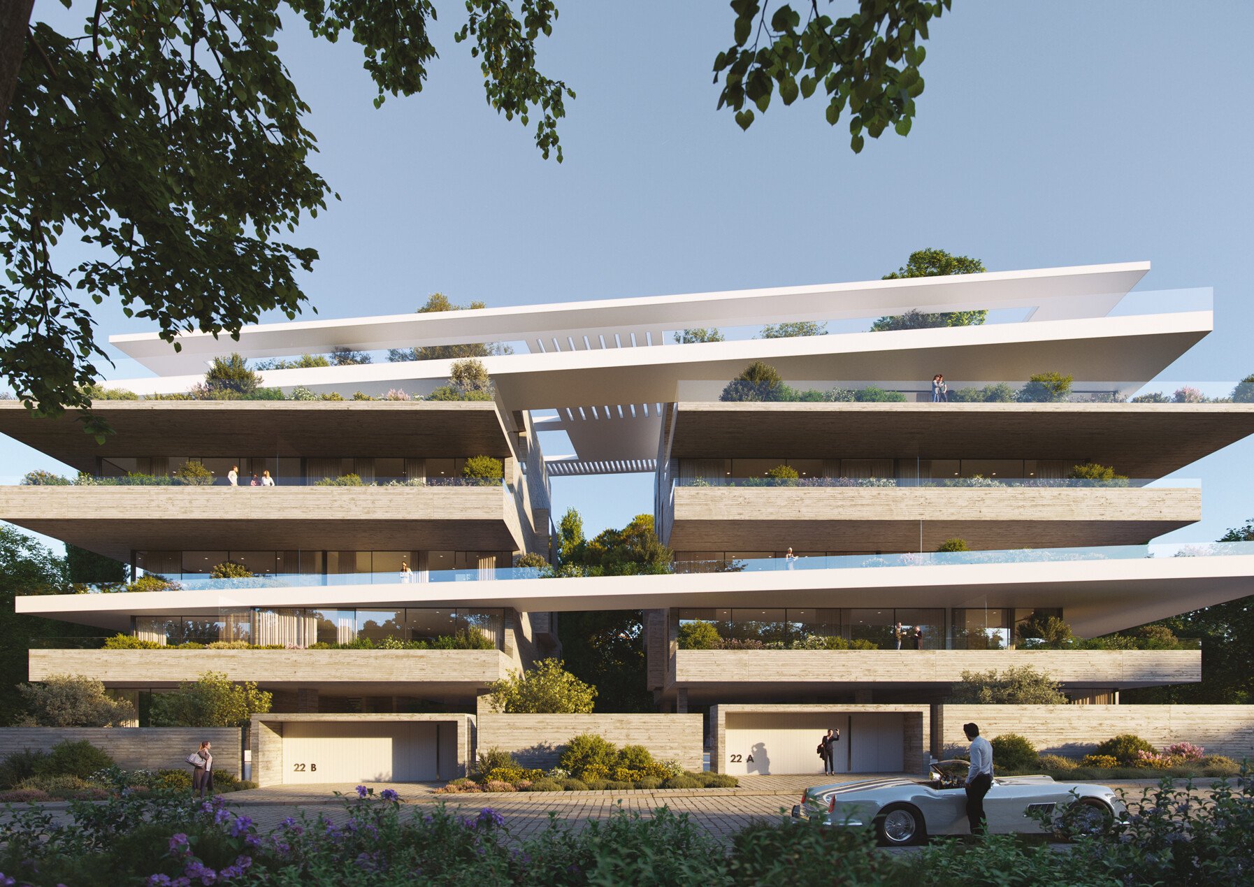 «Cascading Terraces»: Ένα κτίριο κατοικιών στην Κηφισιά από την Potiropoulos+Partners